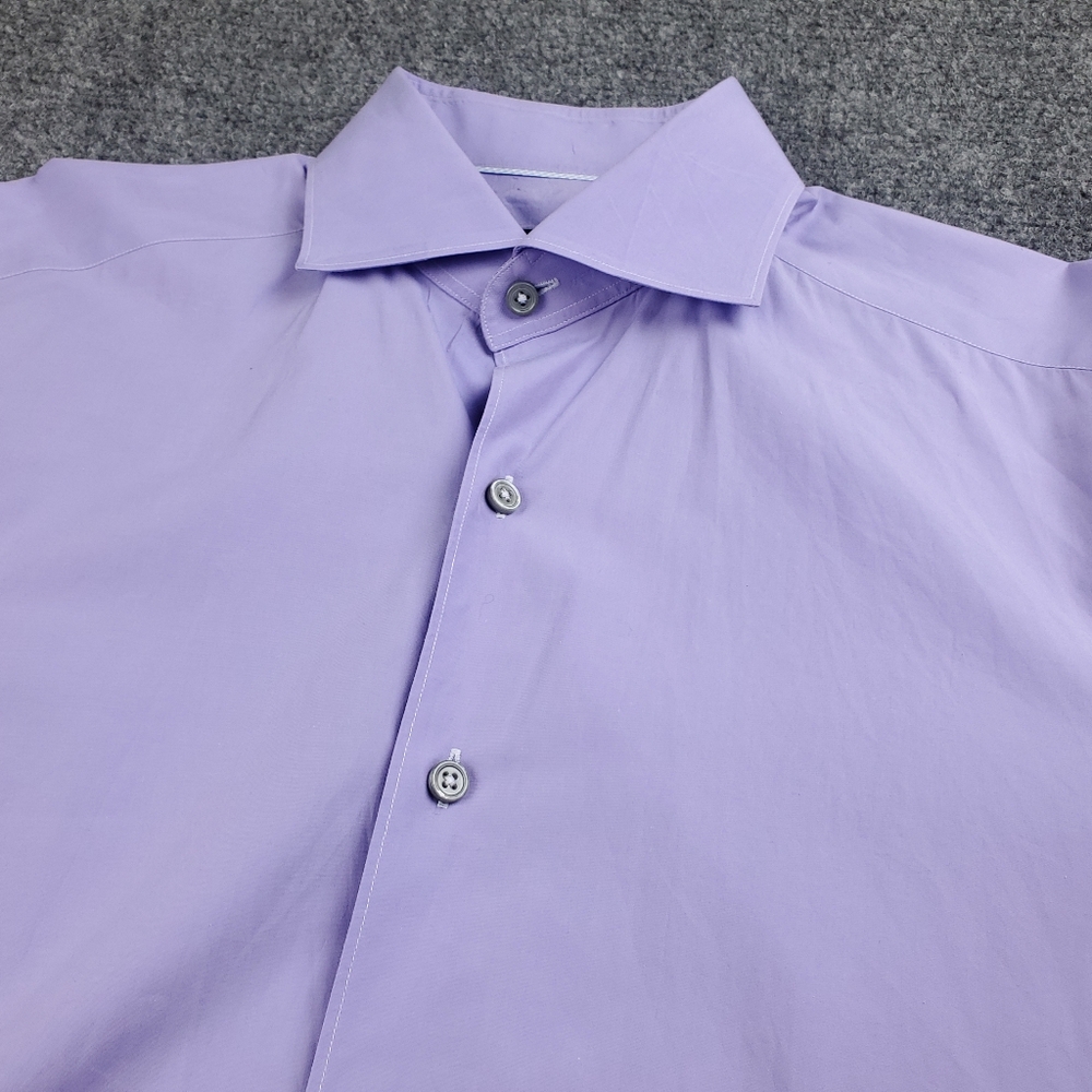 Ermenegildo Zegna Current Solid Purple Dress Shir… - image 6